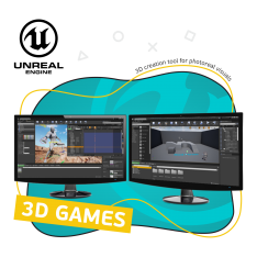 Unreal Engine 4. Игровой движок - КИБЕРшкола программирования для детей, компьютерные курсы для школьников, начинающих и подростков - KIBERone г. Лопатино