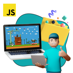 Программирование на JavaScript. Учимся создавать игры! - КИБЕРшкола программирования для детей, компьютерные курсы для школьников, начинающих и подростков - KIBERone г. Лопатино